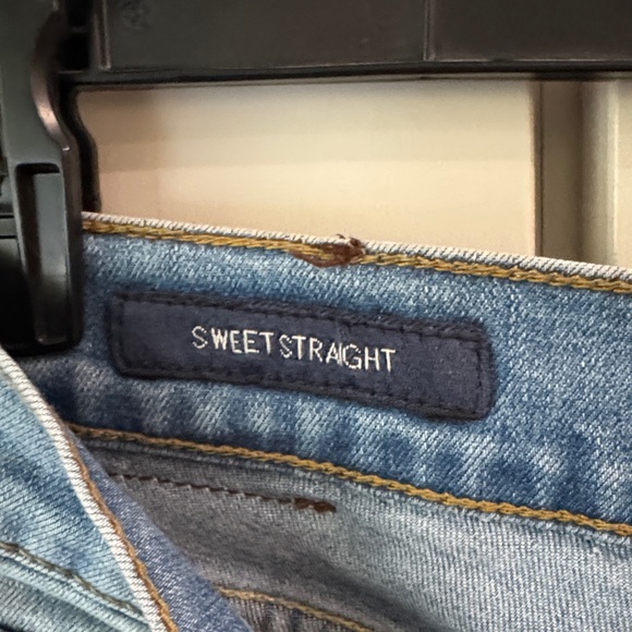 Lucky Brand Blue Straight Leg Jeans Distressed Casual - Picture 3 of 4